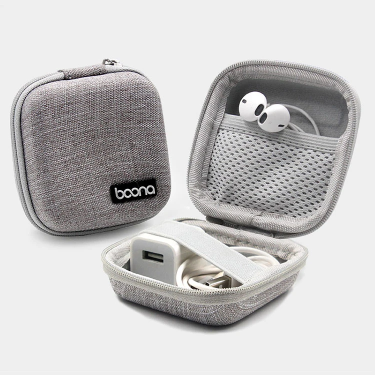 

Earbud Case, Tangle Free Earphone Case Durable Zipper EVA Carrying Cable Storage Bag for Small Items