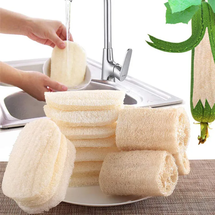 100 Natural Loofah Sponge Scrubber Customized Exfoliating Bath Spa