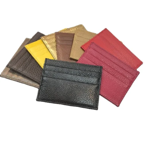 

Genuine leather slim card holders in stock