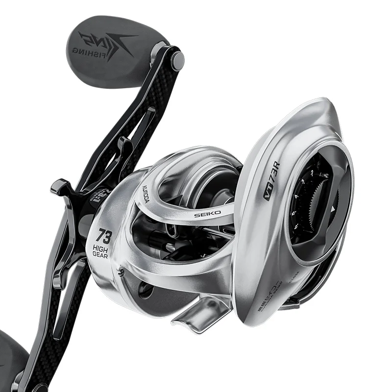 

CWBCRL02 Factory Bait casting Fishing Reels Casting Saltwater Fishing Reels Casting Reel, Black with red