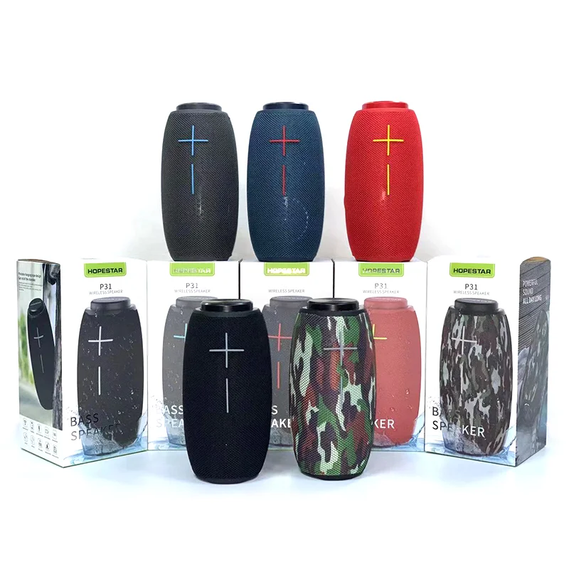 

Amozon Hot Selling HOPESTAR P31 HiFi Sound Werless Speaker Super Bass Subwoofer IPX6 Outdoor Waterproof Speaker