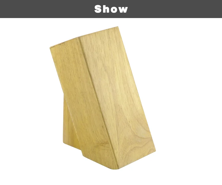 High Quality Rubber Wood and  Pine  Wood 7pcs Set Wooden Block