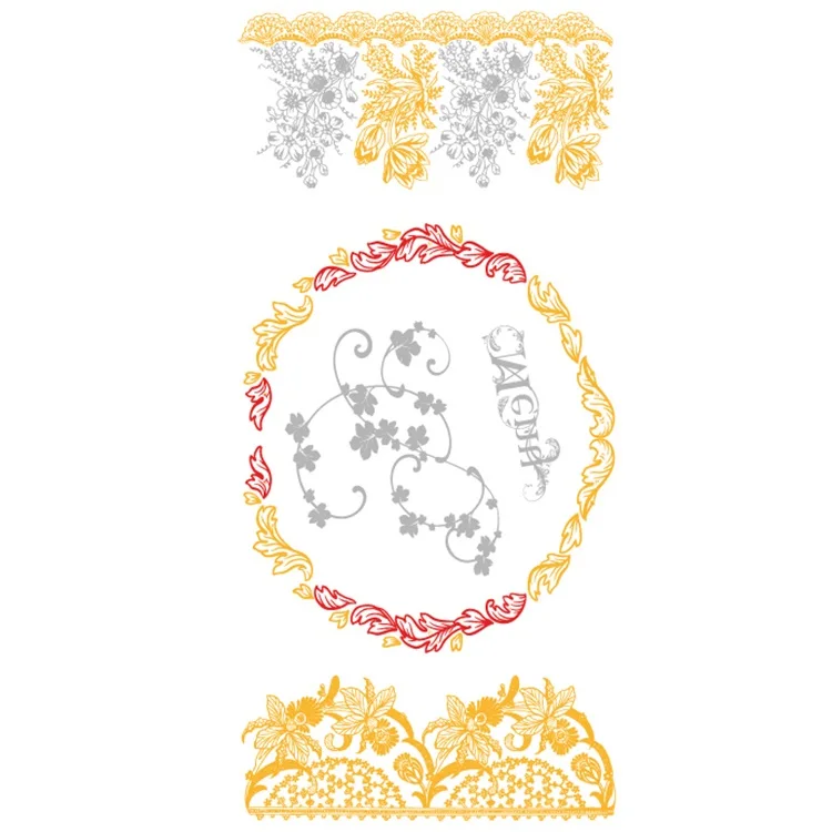 

Custom wholesale gold metallic temporary tattoo sticker, Cmyk