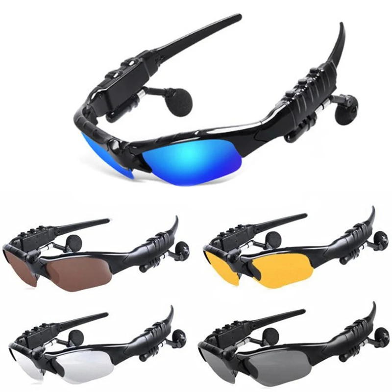 JSJM Outdoor Cycling Sports Glasses Unisex Fashion Smart Sunglasses With Headset