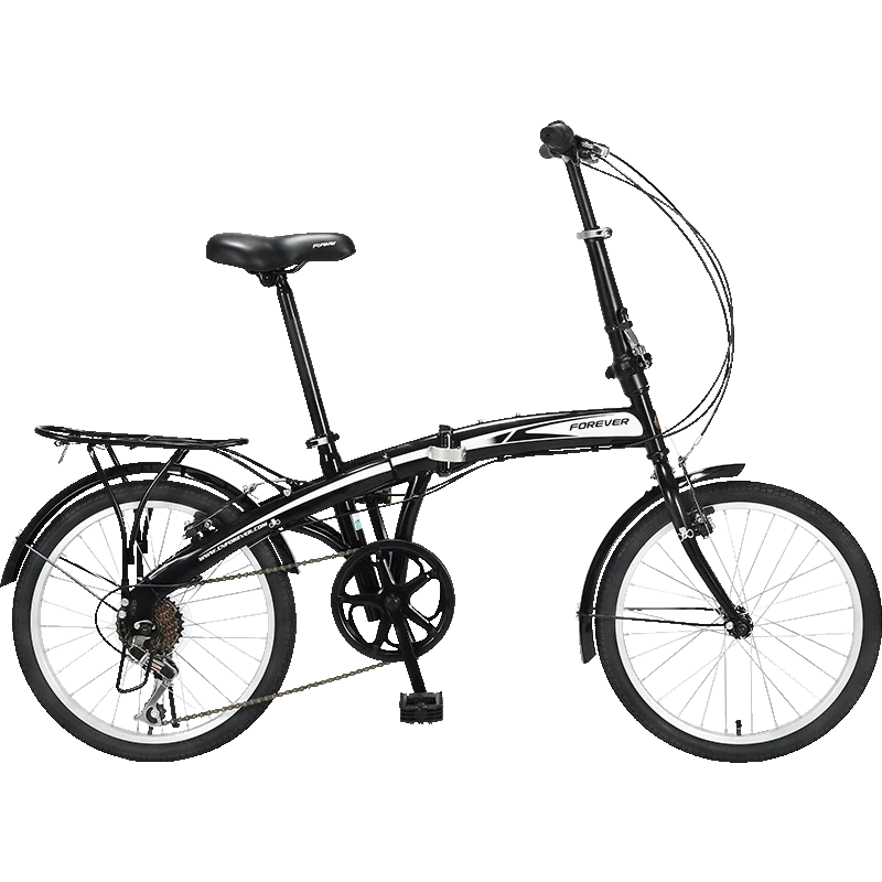 

FOREVER QJ009-2 High Quality 20 Inch 7 speed Folding Bicycle F-V Brake R Band Brake bike High Carbon Steel bicycle, Customized