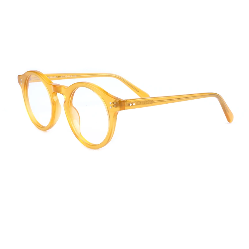 

2021 Best Selling Yellow Glasses Acetate Eyewear For Women, Different colors available