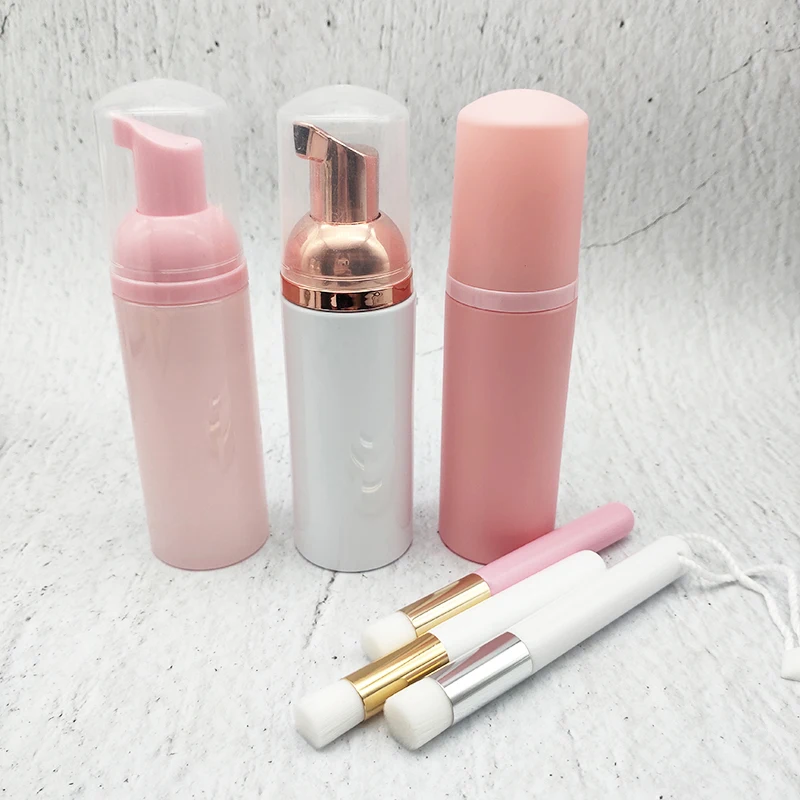 

Wholesale Private Label Gentle Foam Lash Cleaner Eyelash Extension Shampoo With Brush