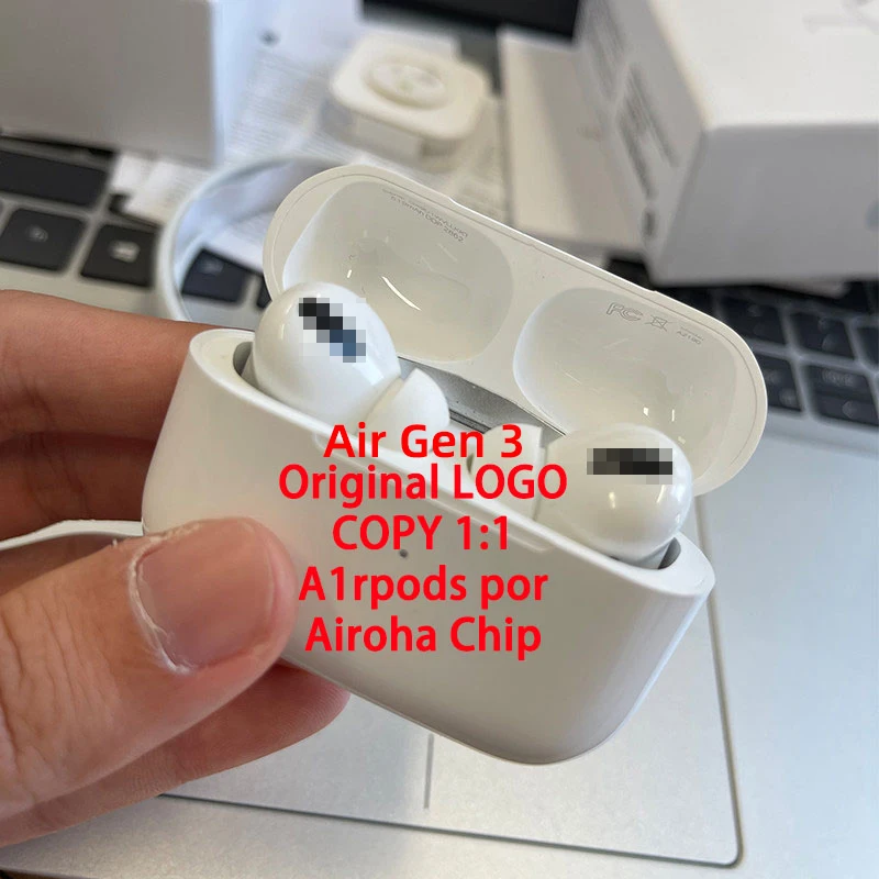 

2021 Air Gen 3 Wireless Earbuds Tws JL Airoha Chip Pro Wireless BT Earphone TWS Airs Pro 3 for Airs Pods, White blue pink green yellow