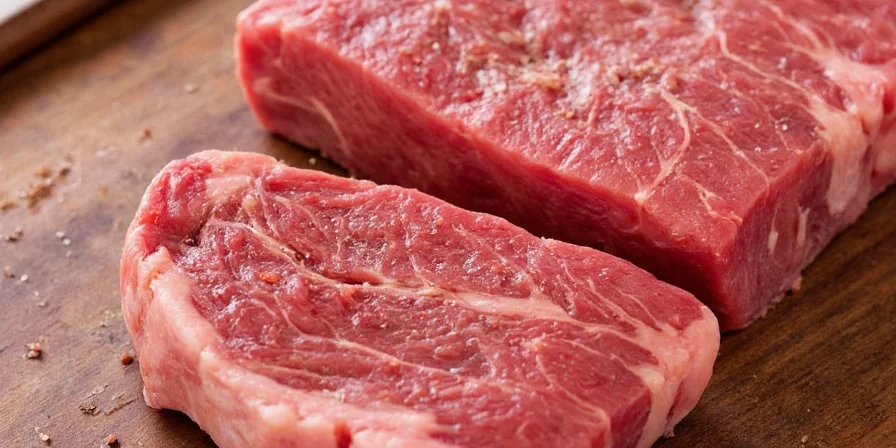 Perfectly seasoned medium-rare steak