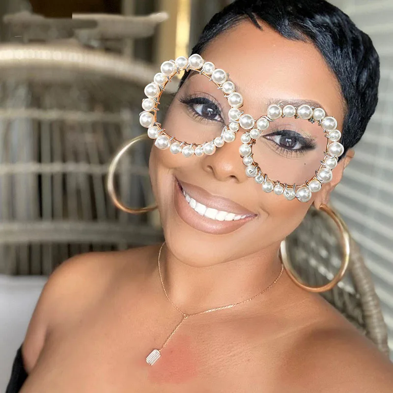 

YTSGY04020 wholesale Custom sun glasses sunglasses designer buy sunglasses sun glasses diamond pearl sunglasses women 2021, 2colors