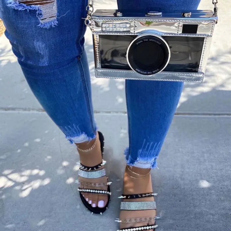 

holographic bag ball purse and shoe set patch handbag round evening bags women handbags, As pictured