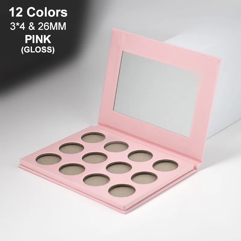 

Wholesale Custom Cosmetic Box pink cosmetics nude makeup eyeshadow palette