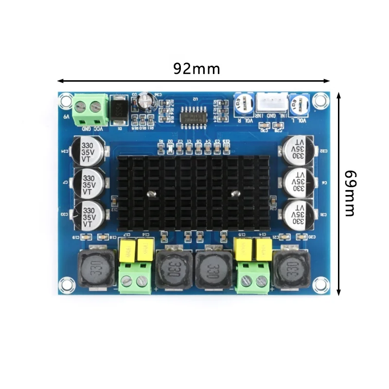

XH-M543 TDA3116D2 2X120W Class D Dual Channel Digital Power Audio Amplifier Board