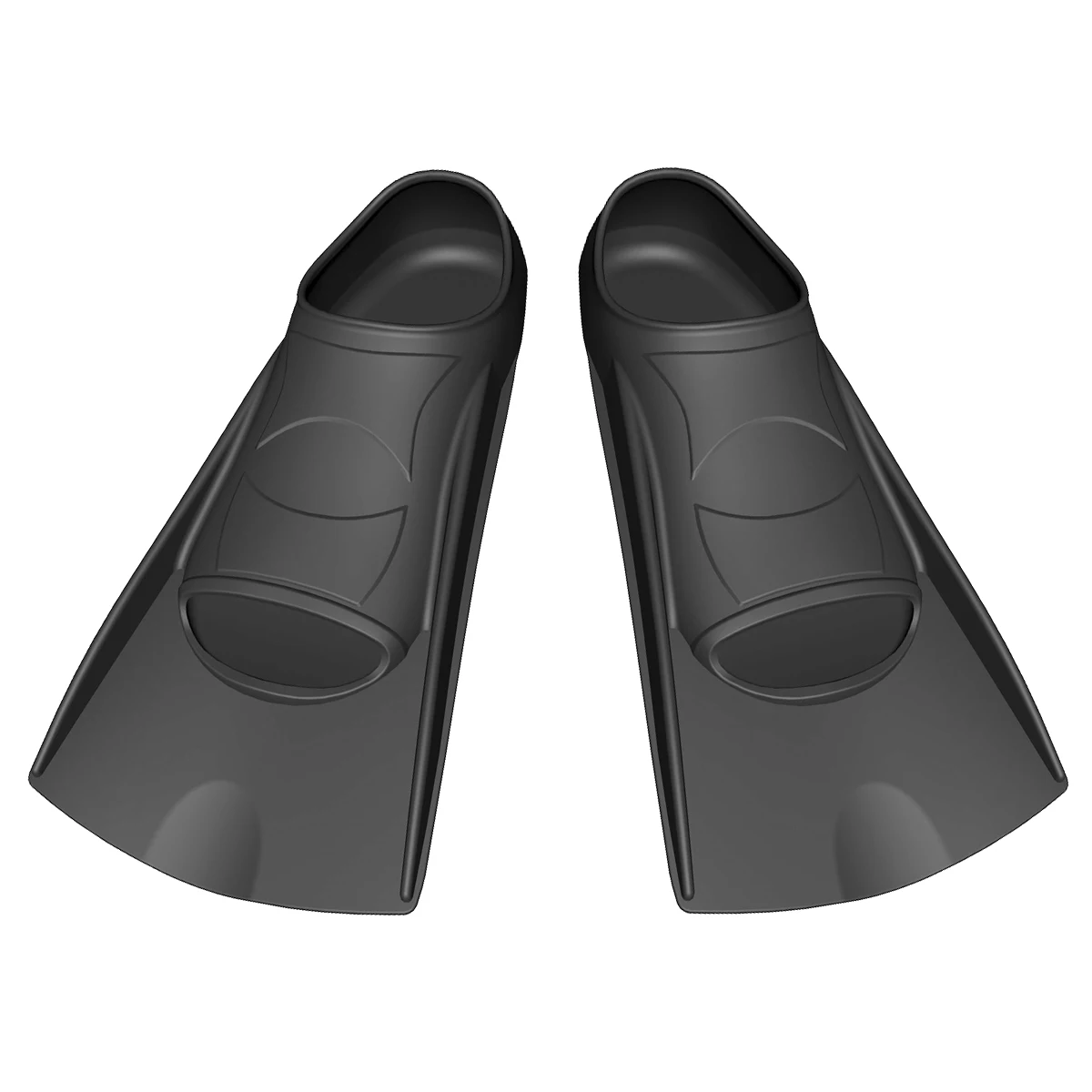 

2021 New Design Full Foot Short Swimming Fins Snorkeling Diving Flippers for Swimming, Customized