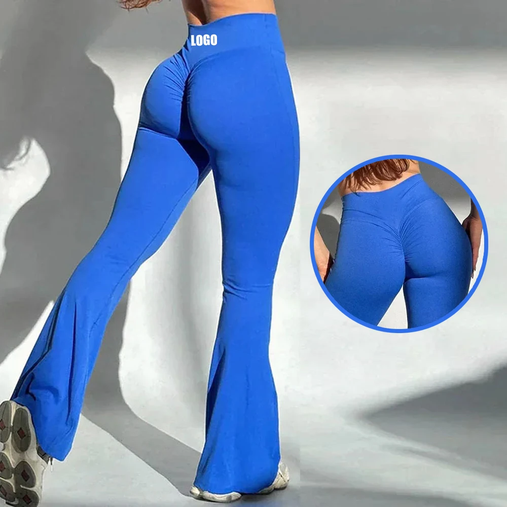 

Custom Ropa Deportiva Mujer Sports Gym Leggings Pour Femmes Butt Lift Scrunch Flare Pants Leggings For Women