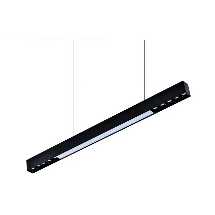 2019 new Design  modern  Luxury Office Lighting led suspended  linear pendant  light smd hanging chandelier light