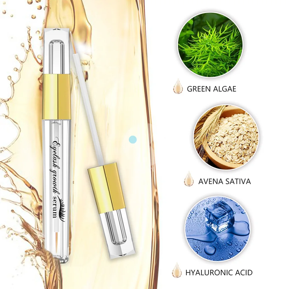 

Custom Organic Wholesale Natural Eyebrow Eye Brow Enhancer Grow Liquid Boost Lash Growth Serum Private Label Eyelash Serum