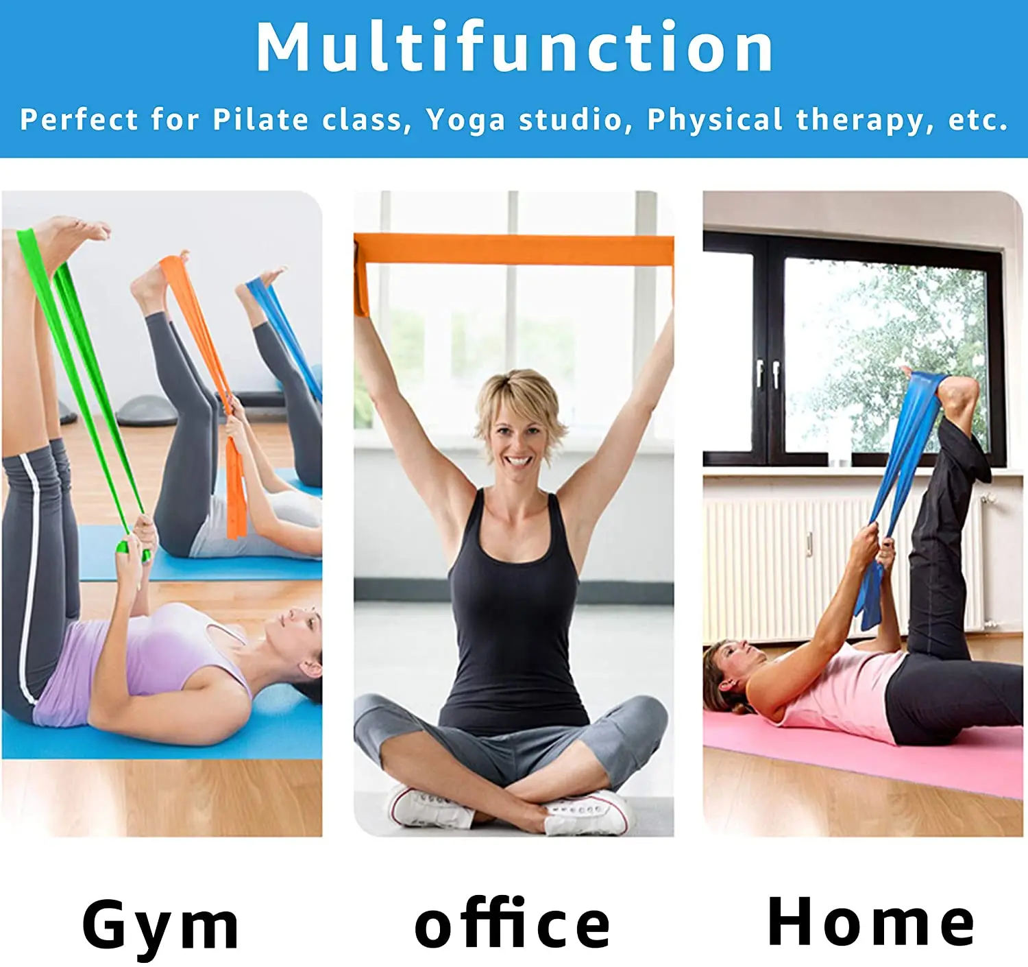 Latex Elastic Bands For Upper And Lower Body & Core Exercise,Physical