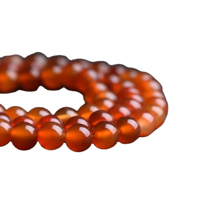 

Natural Stone Carnelian Round Beads Red Agate Loose Beads For Jewelry Making 4 6 8 10 12mm diy Bracelet Necklace Accessories, In picture