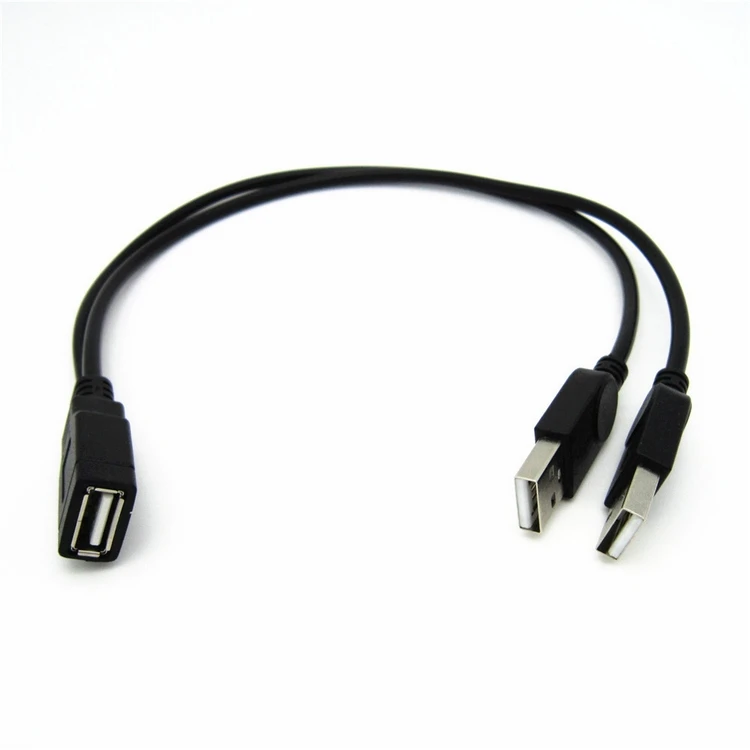 

Free Shipping USB 2.0 1 Female To 2 Male Y-Splitter Data Sync Charging Extension Cable Only (no Data Transmission) USB Hub