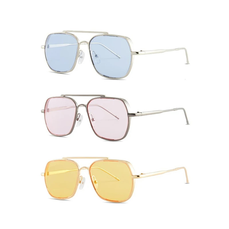 

WIIPU Fashion Sunglasses Women Shades Wholesale Vendor Uv400 Vintage Transparent Big Lens Designer Eyewear