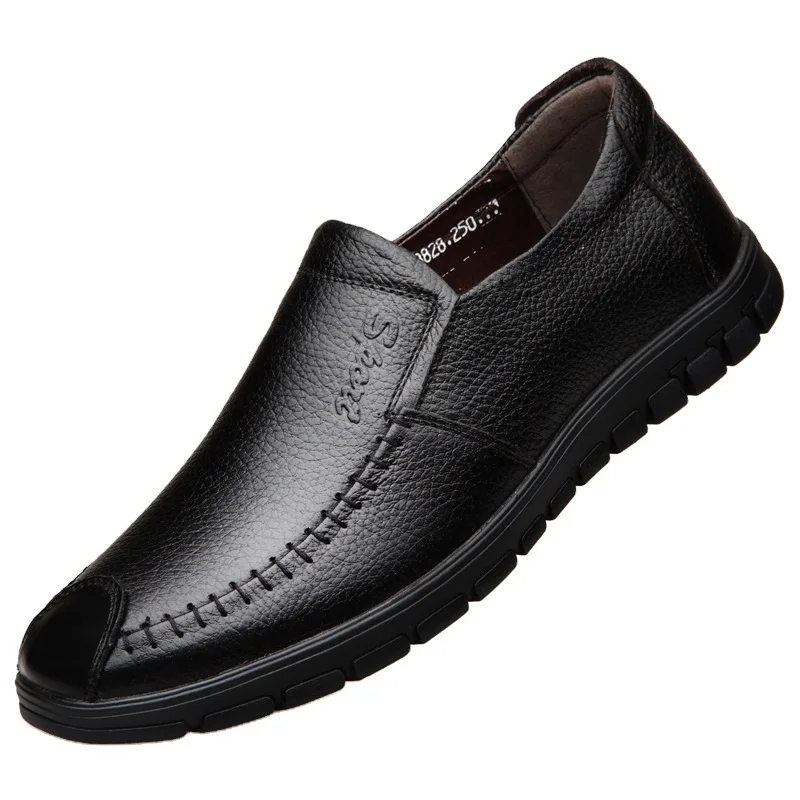 

New style man leather shoes hot selling wholesale price slip-on breathable lightweight leather shoes for men men shoe