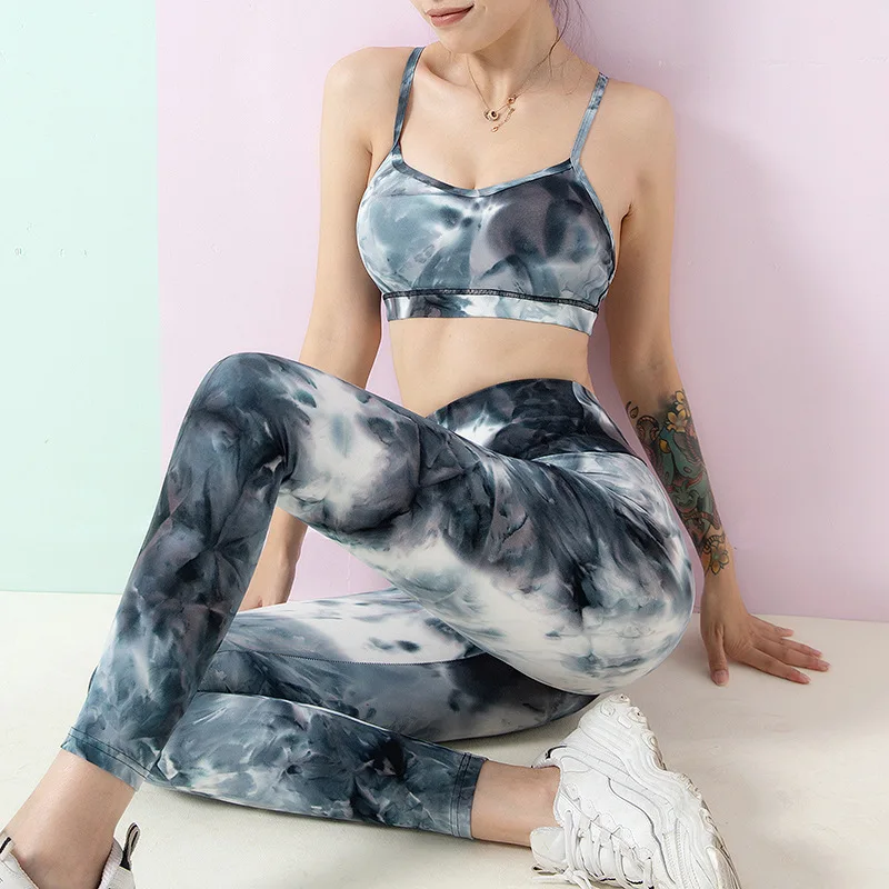 

High Quality Yoga Set Deportes Bra And Leggings Jogging Ladies Gym Set Clothes Seamless Workout Sports Tights Women Fitness, Customized color