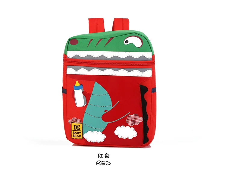 

Manufacturer wholesale waterproof small dinosaur kindergarten backpack cross border hot selling cartoon children's backpack, Picture color , can be customized