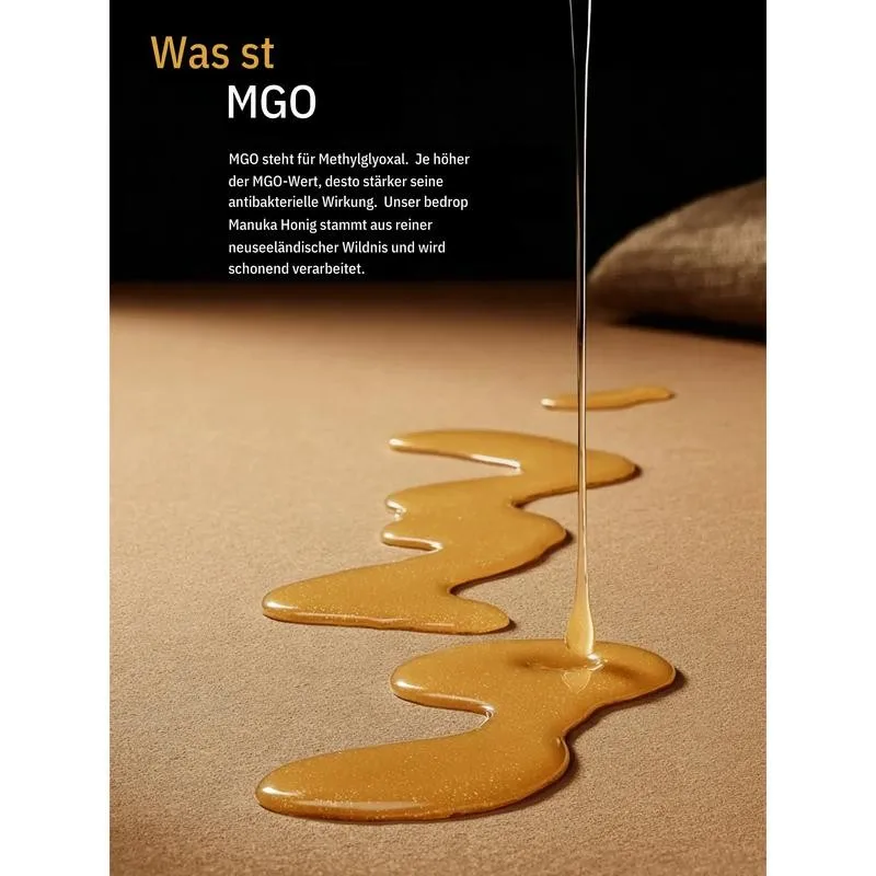 Flüssiger goldener Manuka Honig