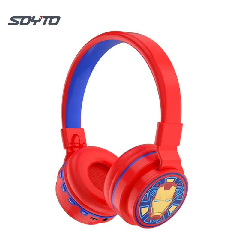 

Shuoyin marvel ironman Toy Wireless Headset Kids Mario Headphone Auriculares Cartoon Earphone BT Earphone Headphones for Kids