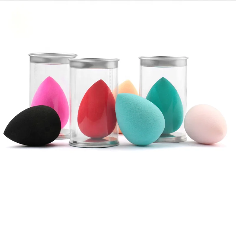 

Hot custom silicone sponge cleaner holder gift set latex free cosmetic make up sponge private label beauty packaging blender, Pink, blue, gray, black, rose red,etc.