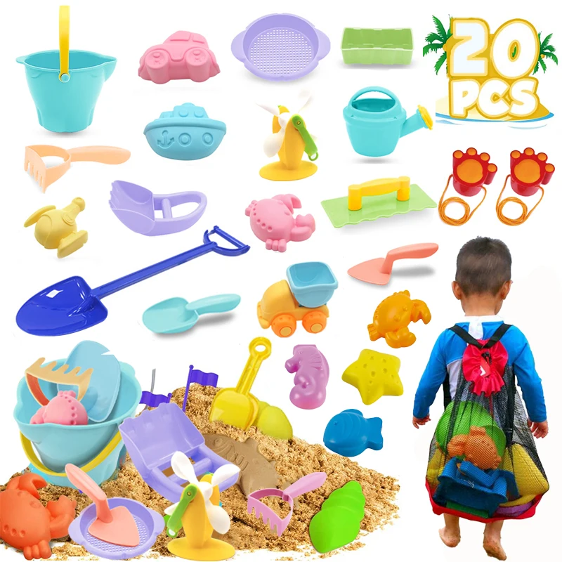 

Bpa Free Portable Summer Outside Sand Bucket Customized Quality Kids Baby Beach Toys with Pail And Spade Sets Pail Outside