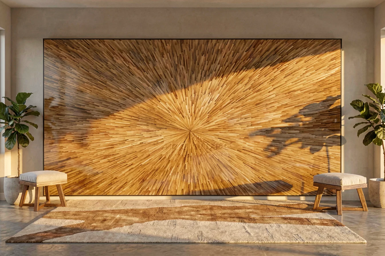 Resilient Marquetry vs Straw Decorative Home Furnishing