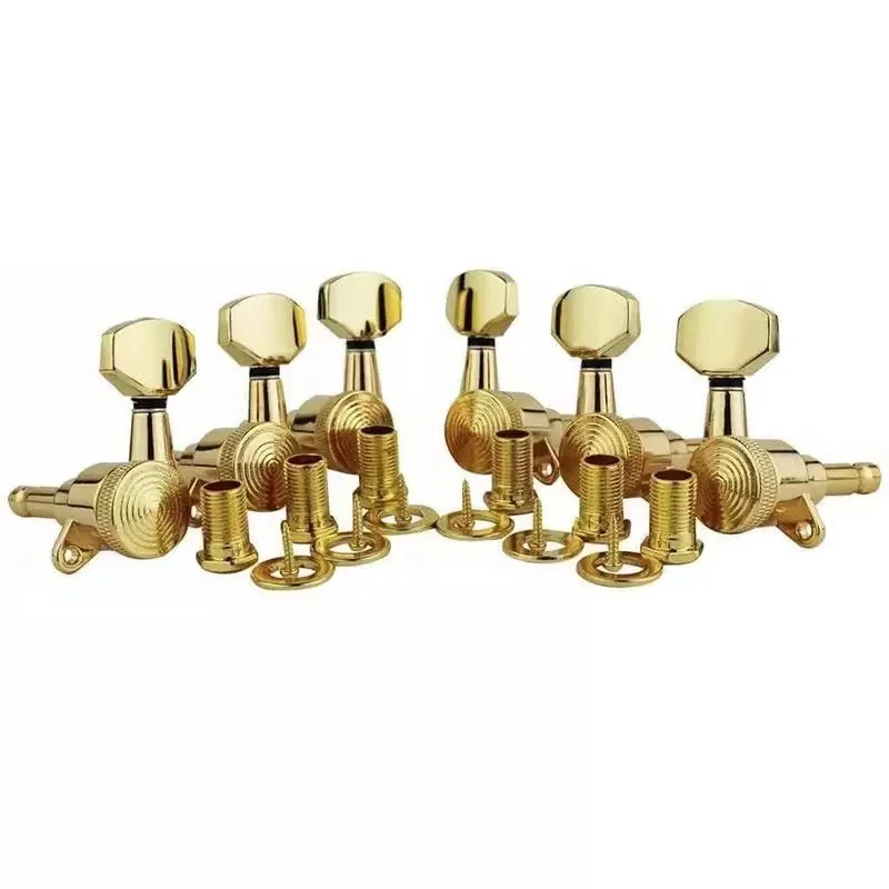 

6pcs per 1 set Gold Guitar Tuning Pegs locking machine head for guitarra Stringed Instruments Parts & Accessories