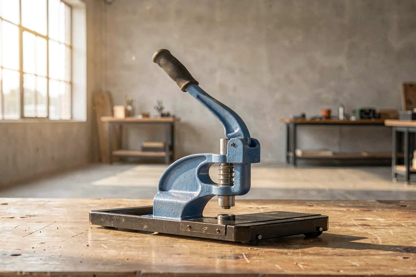 Industrial hand press button machine