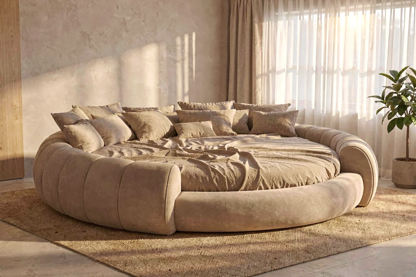 Top-rated king round bed