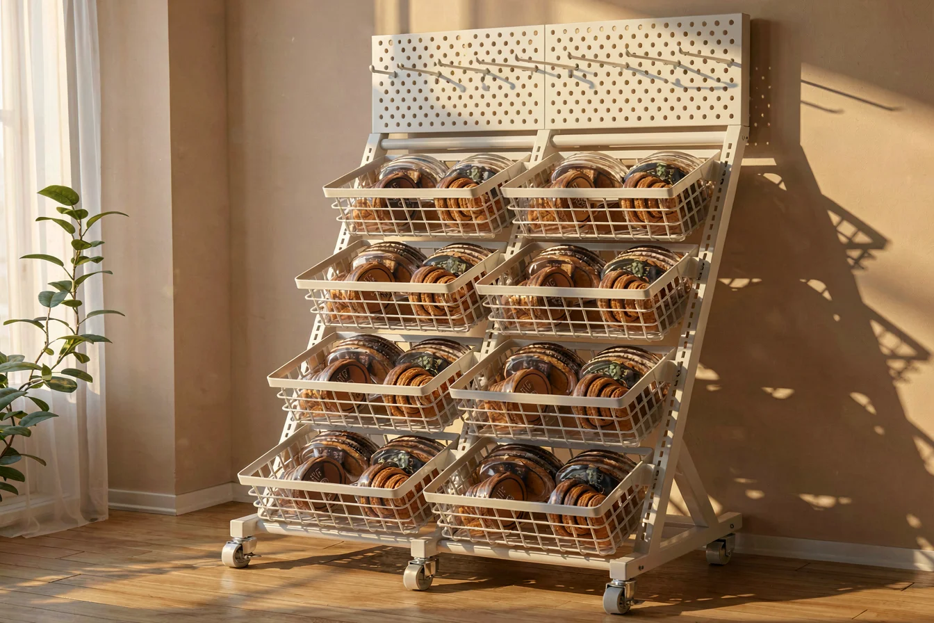 Customizable biscuit display shelf