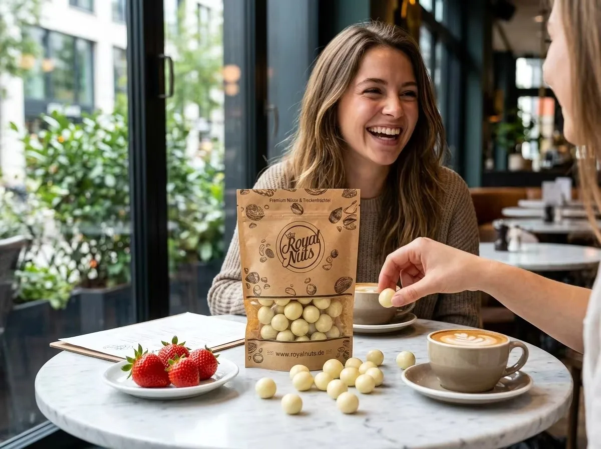 Royal Nuts Erdbeeren im Café Genuss