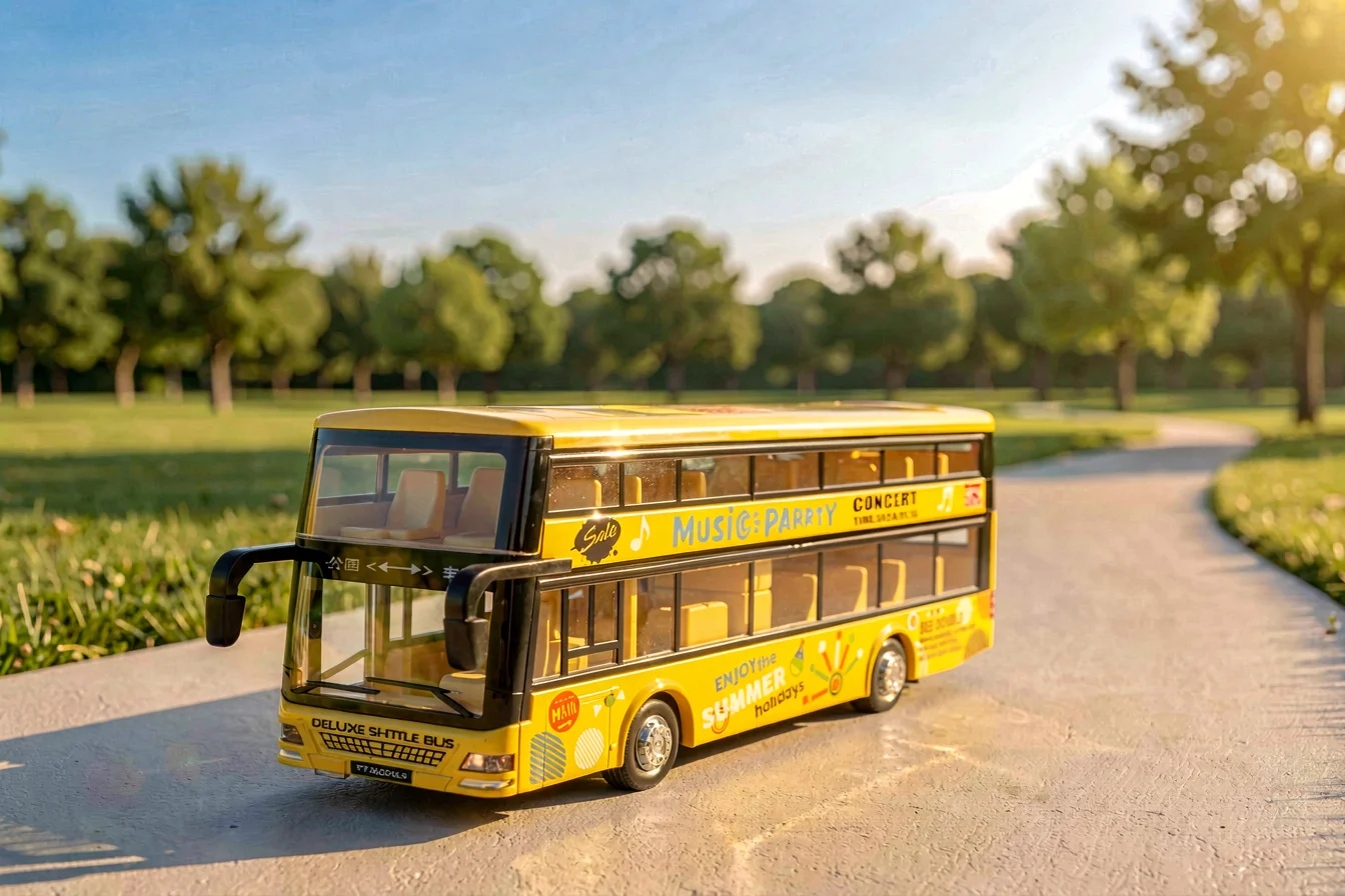 Premium Double Decker Bus Toy