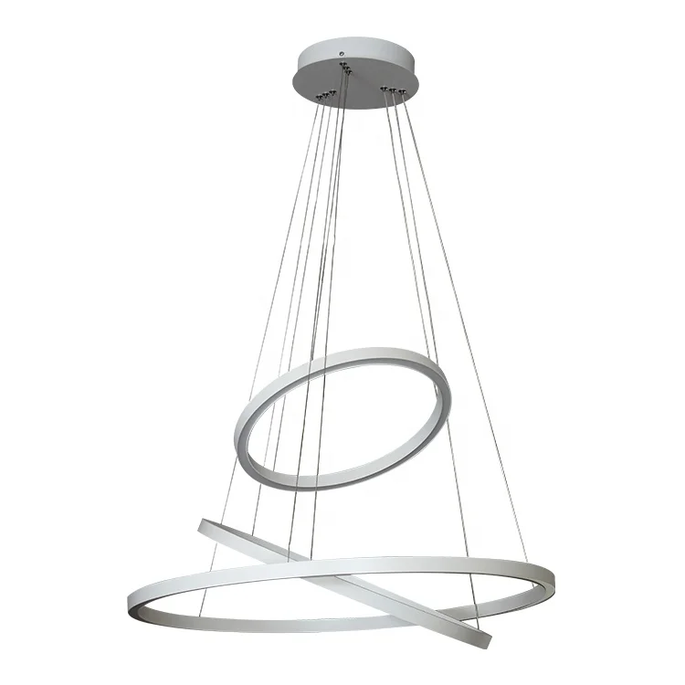

ECOJAS OEM&ODEM modern nordic minimaliism decorative hanging lamp restaurant commercial linear circle pendant lights LED