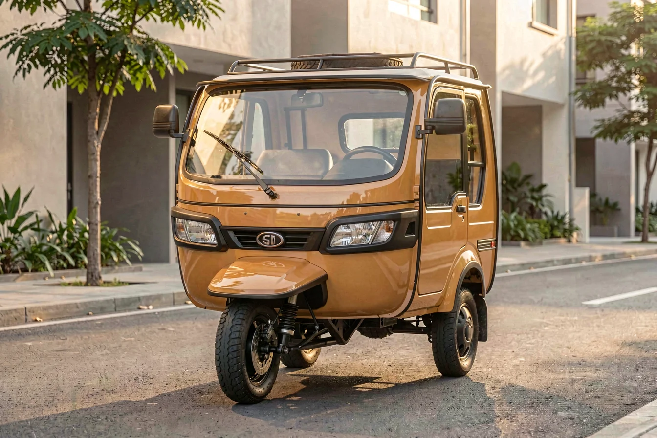 electric TVS King tricycle