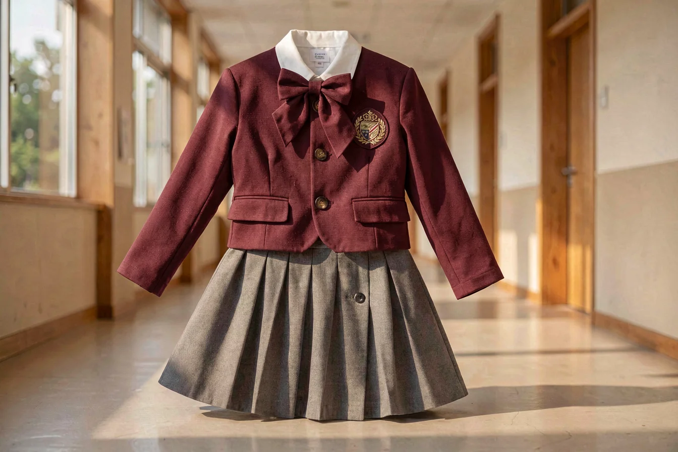 Best-selling maroon school uniform