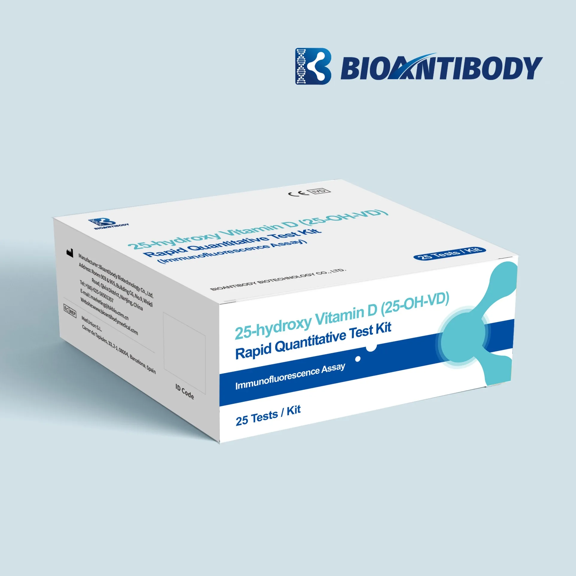 25 OH Vitamin D Rapid test Kit Fluorescence Immunoassay for Quantitative