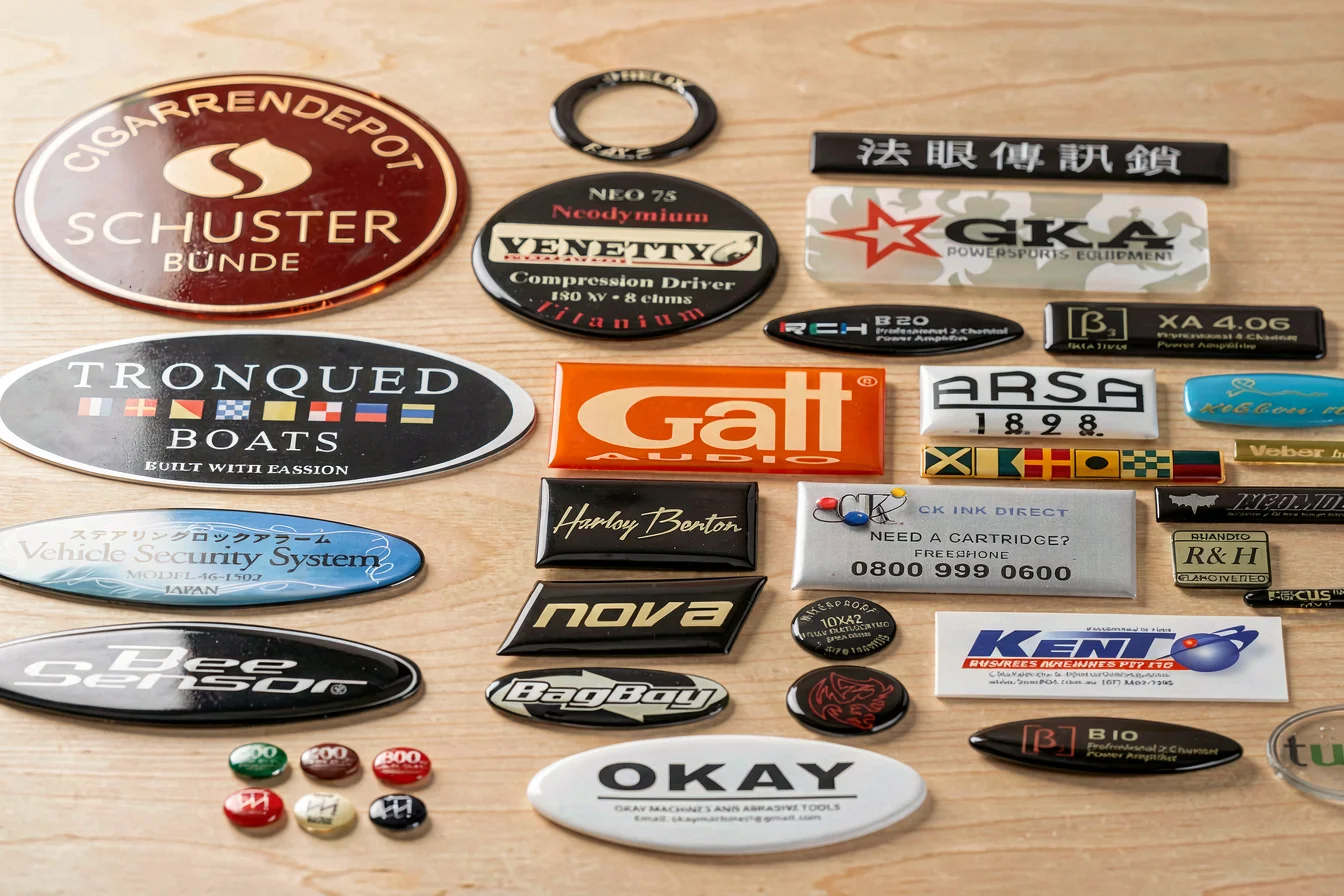 Custom epoxy sticker