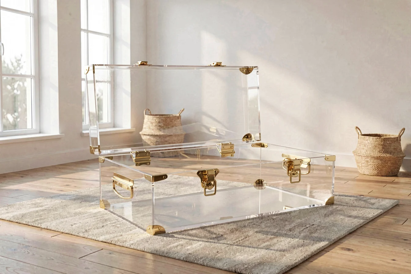 Trending Clear Acrylic Trunk for Storage vs. Decorative Furniture