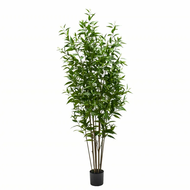 

2021 Ready to Ship High Simulation New Artificial Eucalyptus Trees Plants Wholesale for Indoor Decoration Artificial tree