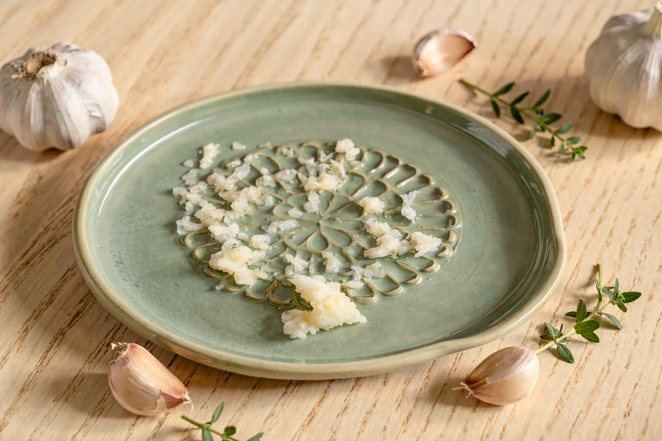 Premium garlic grater dish