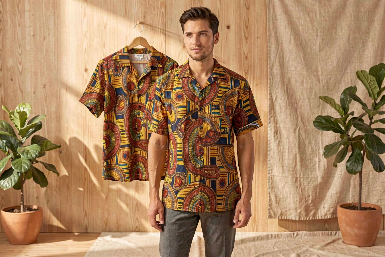 Vibrant kitenge shirts