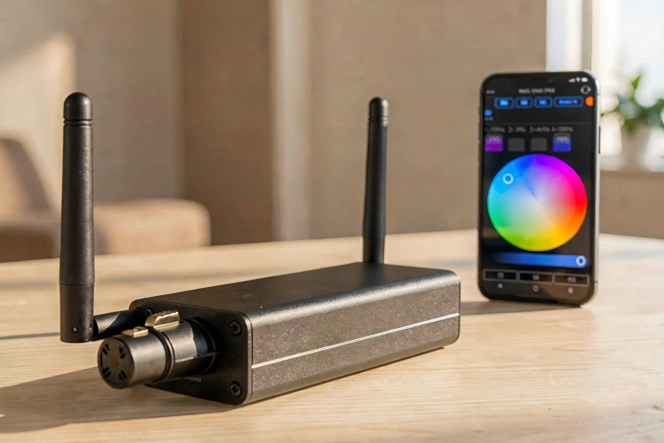 Wireless Artnet DMX lighting controller