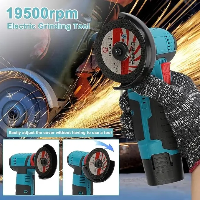 Complete Grinding Tool Kit with Spark Protection